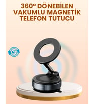 Vakumlu Manyetik Araç Telefon Tutucu Güçlü Tutuş