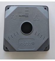 RBOX WX8 Juncition Duvar Buatı Kamera Montaj Buat Muhafaza Kutusu Taban Dahil Büyük Boy Koyu Gri (Düz Gri)