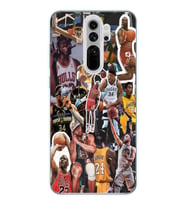 Redmi Note 8 Pro Uyumlu Basketbol Tasarımlı Şeffaf Telefon Kılıfı