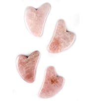 Pembe Kuvars Gua Sha Masaj Taşı Model 1