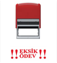 Eksik Ödev Öğretmen Kaşesi (Kırmızı)