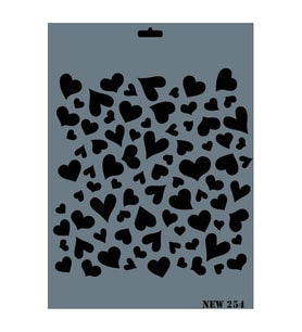 Rich New Seri N-254 Stencil 35x25 cm