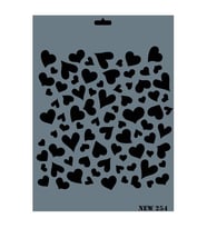 Rich New Seri N-254 Stencil 35x25 cm