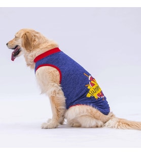 Pawstar Navy Blue Summer Time Büyük T-shirt 4XLarge  47X55X72 CM