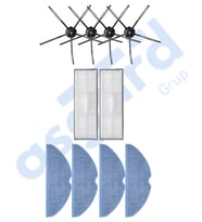 ROBOROCK S7 ( PLUS- MAXV-MAXV ULTRA- PRO ULTRA ) UYUMLU 4 Yan Fırça 2 Filtre 4 Mop PKT-iasgf0000734