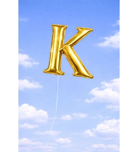 Gold K Harfi 100 cm Folyo Balon