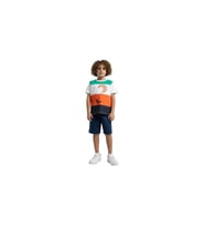 Rolypoly Erkek Çocuk %100 Pamuk Kısa Kol Şortlu Pijama Takımı RP3548