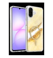 Onegif Samsung Galaxy A07 4g Lotus Simli Magsafe Kapak - Gümüş