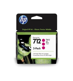 3Ed78A Hp 712 Macenta 29 Ml 3'Lü Paket