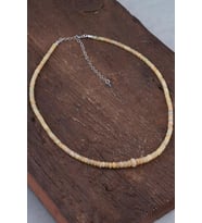 Opal Taşı Doğal Taş Kadın Kolye - 200259 (Sarı)
