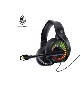 Karler Bass R3000 RGB Işıklı Oyuncu Kulaklığı (Siyah)