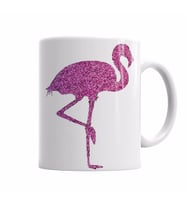 Flamingo Pembe Yağmur Kupa Bardak Porselen