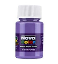 Nova Color Akrilik Boya 30 Ml Mor - 4 adet