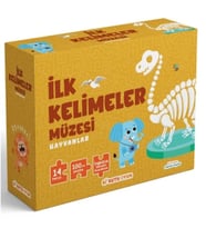 İlk Kelimeler Müzesi - Hayvanlar (İngilizce Destekli Kitap ve Yapboz Seti)