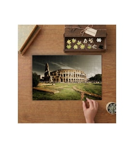 Kolezyum Roma Tasarımı 240 parça Ahşap Puzzle Ahşap Kutuda MP03901