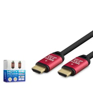 Hdmi 2.0 Kablo 20 M (Od 8.0 Mm) - Siyah Kirmizi HDX2036
