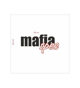 Mafia Spec Araç Yazısı Sticker (Karışık)