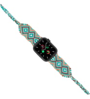 Charm Silver 42-44-45-49 mm Apple Watch Braided Band
