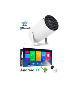 Ultra HD Taşınabilir Projeksiyon Cihazı, Android, Bluetooth, Wi-Fi, Ev Sineması