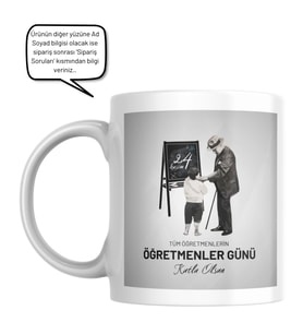 24 Kasım Öğretmenler Gününe Özel Kupa Bardak Tasarımı 02