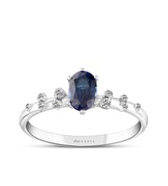 0.85 Karat Safir Pırlanta Yüzük