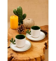 Homemade Cactusden 2 Kişilik Kahve Fincanı