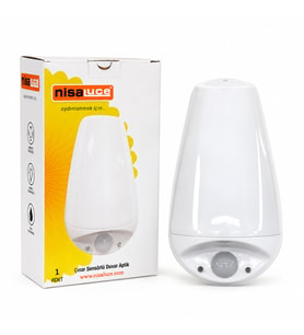 E27 - IP20 SOFT 0,4W - 50W ÇINAR SENSÖRLÜ LED APLİK DUVAR LAMBASI E2003-2 (5690)