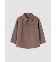 LCW Kids Kahverengi Gabardin Erkek Çocuk Gömlek