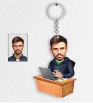 Kişiye Özel Ofisboy Tasarımlı Karikatür Anahtarlık 3