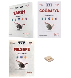 Limit TYT Tarih Coğrafya ve Felsefe Soru Bankası 3lü Set + Telefon Standı