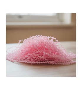 Esila Kağıtçılık Toz Pembe Z Zigzag Kırpık Kâğıt – Hediye Kutu Içi Dolgu Süsleme ve Dolgu Malzemesi 50 gr