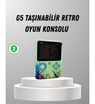 500 Oyunlu G5 Retro Mini Oyun Konsolu 3 İnç Ekran Ve Tv Desteği