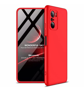 Microsonic Xiaomi Mi 11i Kılıf Double Dip 360 Protective Kırmızı