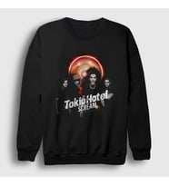 Presmono Unisex Siyah Scream Tokio Hotel Sweatshirt 444421tt