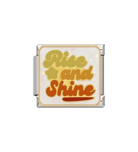 Yüksel ve Işılda (Rise and Shine) Çelik İtalyan Charm