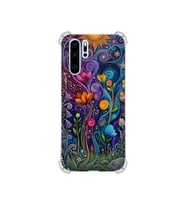 PrintiFy Huawei P30 Pro ile Uyumlu Düşlerin Dansı Serisi Rüyalar Ötesi Tasarımlı Uv Baskılı Köşe Korumalı Antişok Kılıf