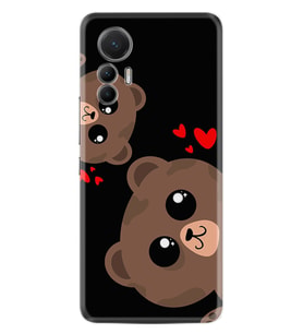 Xiaomi 12 Lite Kılıf Silikon Desen Özel Seri Love Animals 1780