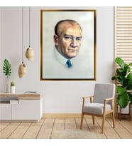 ÇERÇEVELİ ATATÜRK TABLO S677
