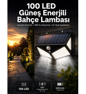 Solar Sensörlü Duvar Lambası Bahçe Lambası Parlak Beyaz Işık Suya Dayanıklı
