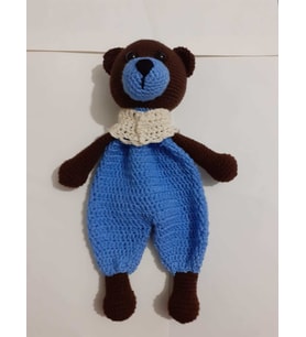 Mavili Ayıcık Uyku Arkadaşı Amigurumi Organik Oyuncak