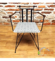 40*40 Gri Desenli Sandalye Minderi