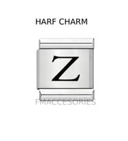 Harfli İtalyan Bileklik Charmı Z Harfli Figürlü 1 CM 9 MM Fmaccesories