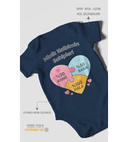 Aileye Özel Kısa Kollu Bebek Body %100 Pamuk