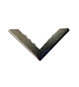 Kitap, Kapak, Menü, Albüm Köşesi, Büyük - 23x40mm, Nikel, 10 Adet