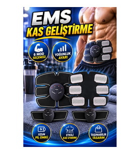 2025 Yeni Seri EMS Titreşimli Kas Geliştirme Cihazı – 6 Mod ve Yoğunluk Ayarlı