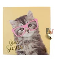 CEM STUDIO PETS PT-7790 18X18cm ÇİZGİLİ KİLİTLİ HATIRA DEFTERİ