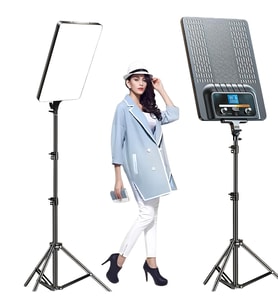 Gdx P300TS BiColor Fotoğrafçılık ve Stüdyo Aydınlatması 80 Watt LED Video Panel Sürekli Işık İkili Set