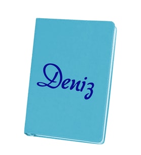 Kişiye Özel İsimli Defter (Turkuaz)