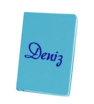 Kişiye Özel İsimli Defter (Turkuaz)