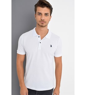 T8561 DEWBERRY ERKEK TSHIRT-BEYAZ